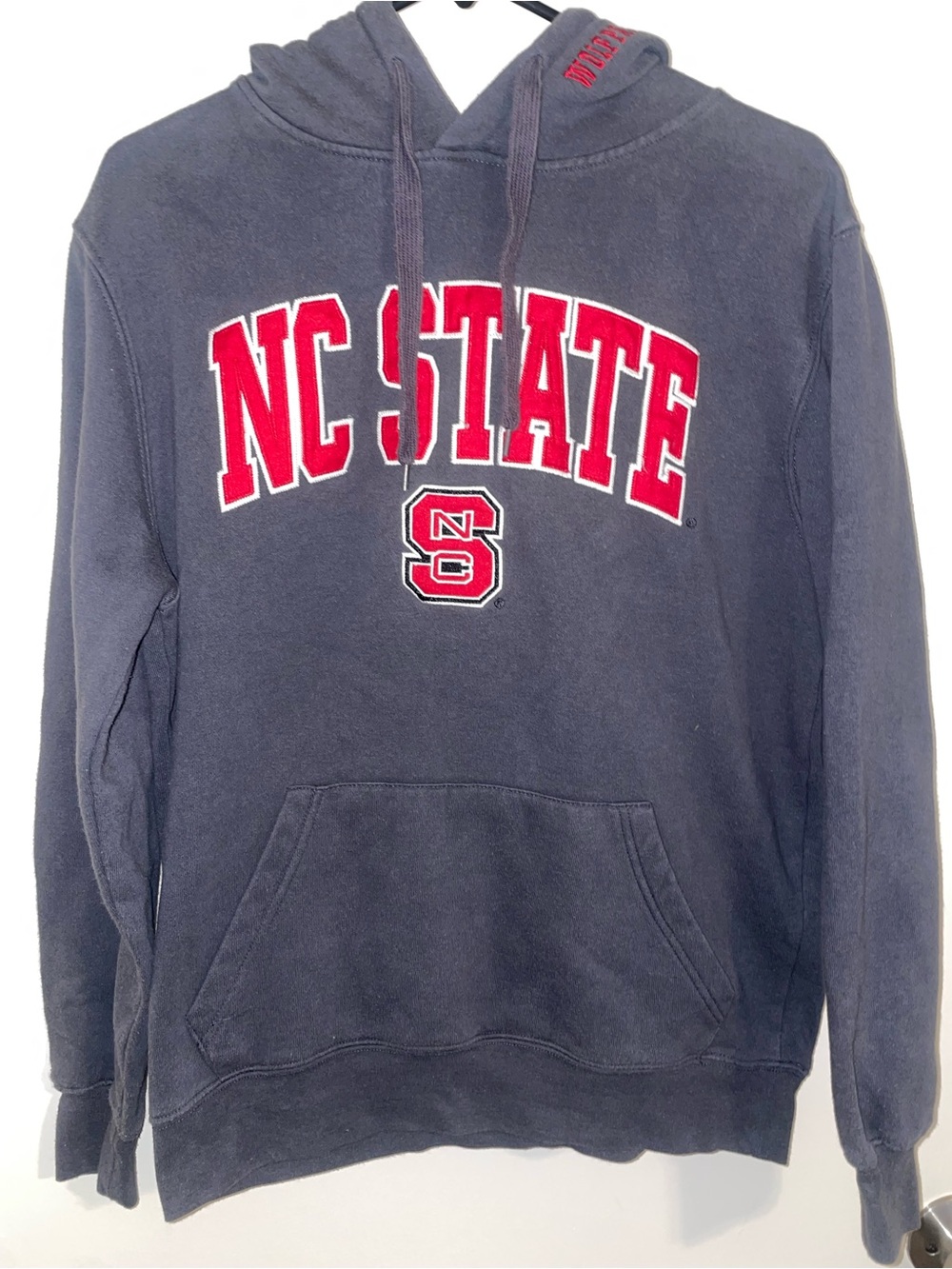 Charcoal grey NC State Wolfpack pullover hoodie